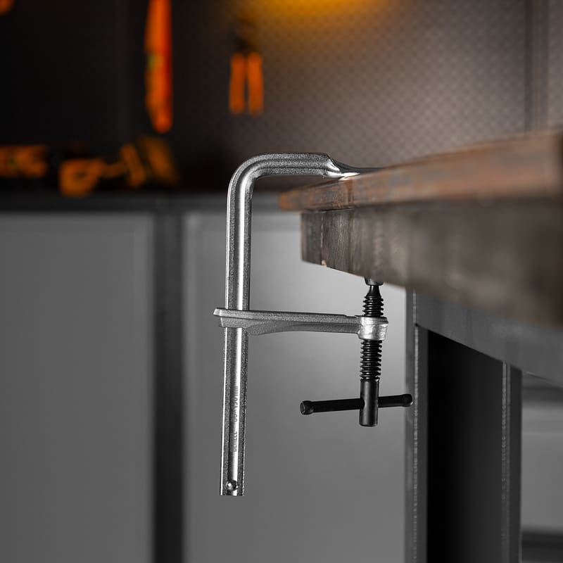 Струбцина F-образная DENZEL 80 х 200мм, кованая