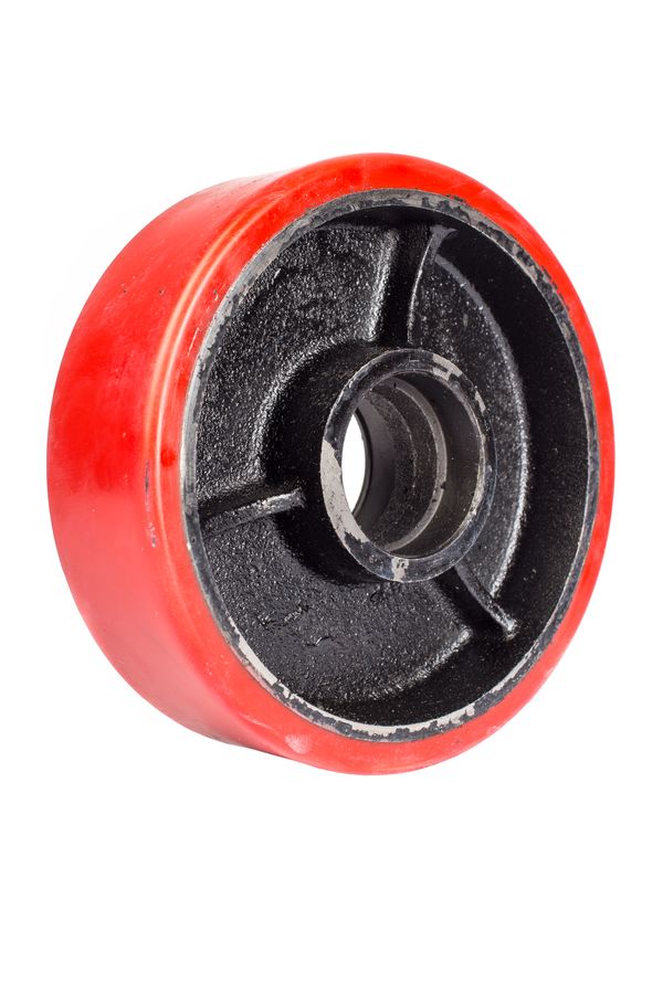 Колесо полиуретановое 160х50 мм без подшипника для тележек гидравлических JC/DF-III/DB/BFC