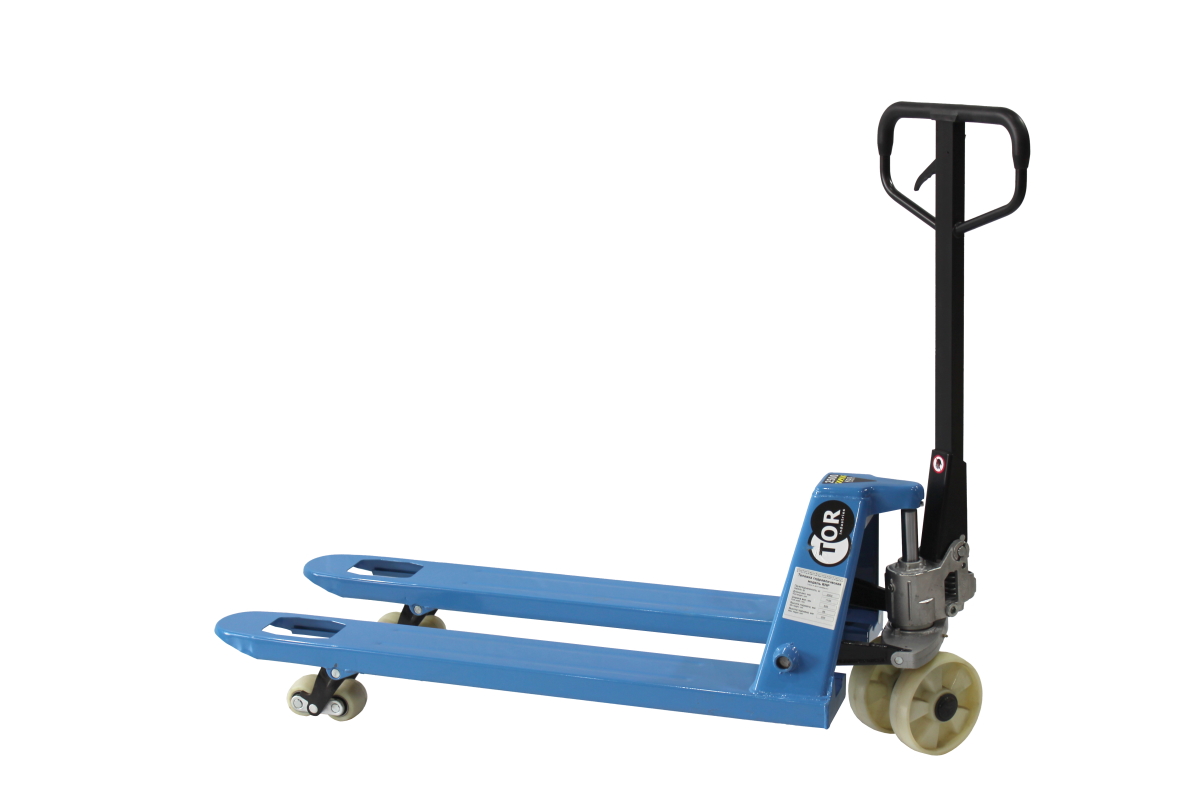 Тележка гидравлическая 2500 кг 1150 мм нейлоновые колеса TOR RHP(BF) PRO