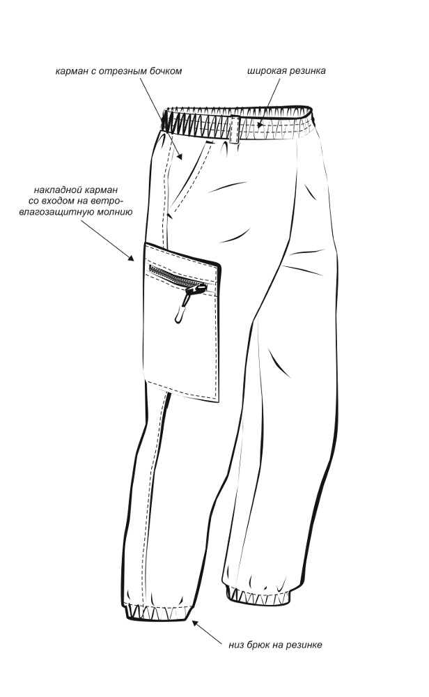Костюм "ТУРИСТ 1" куртка/брюки цвет: камуфляж "Граница хаки", ткань: Грета