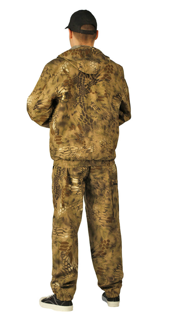 Костюм "ТУРИСТ 1" куртка/брюки цвет: камуфляж "Питон коричневый", ткань: СОРОЧЕЧНАЯ