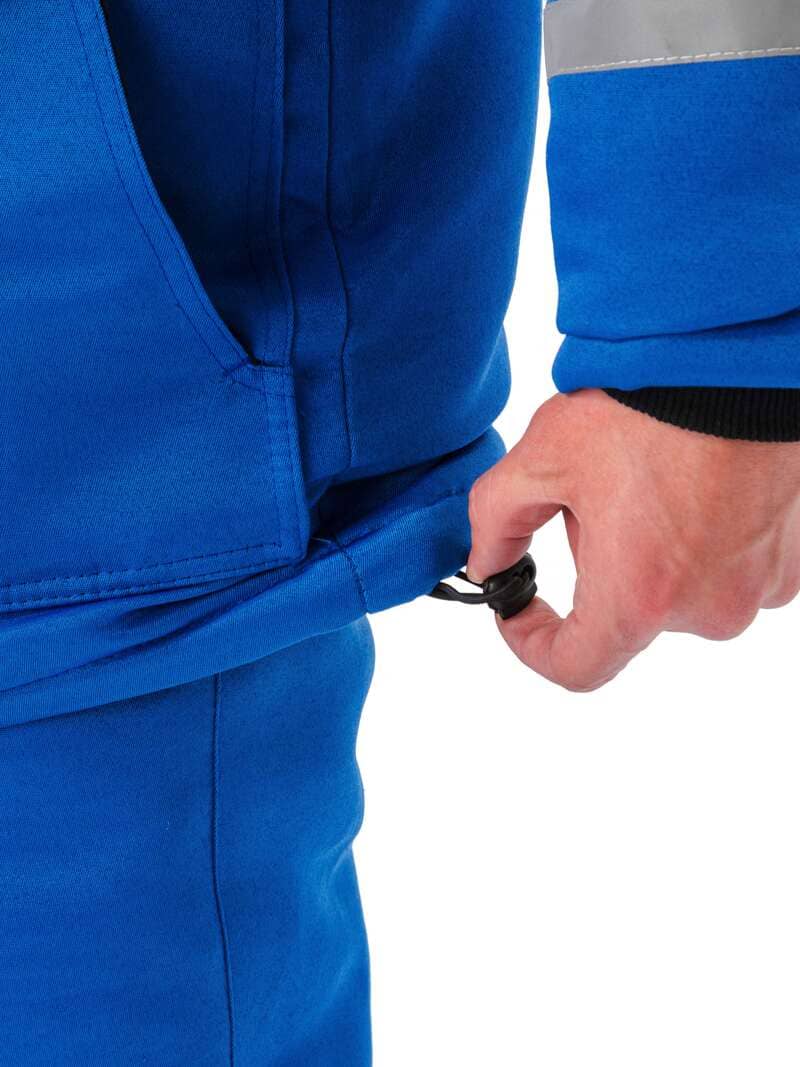 Костюм мужской "Зимник" зимний васильковый с темно-синим