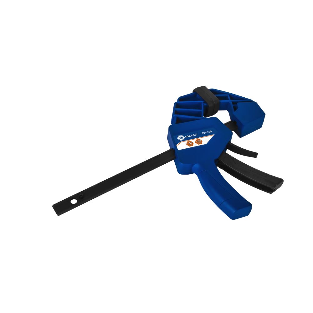 Струбцина КОБАЛЬТ пистолетная, быстрозажимная, усиленная, 150мм, СИЛА ЗАЖИМА 150 КГC