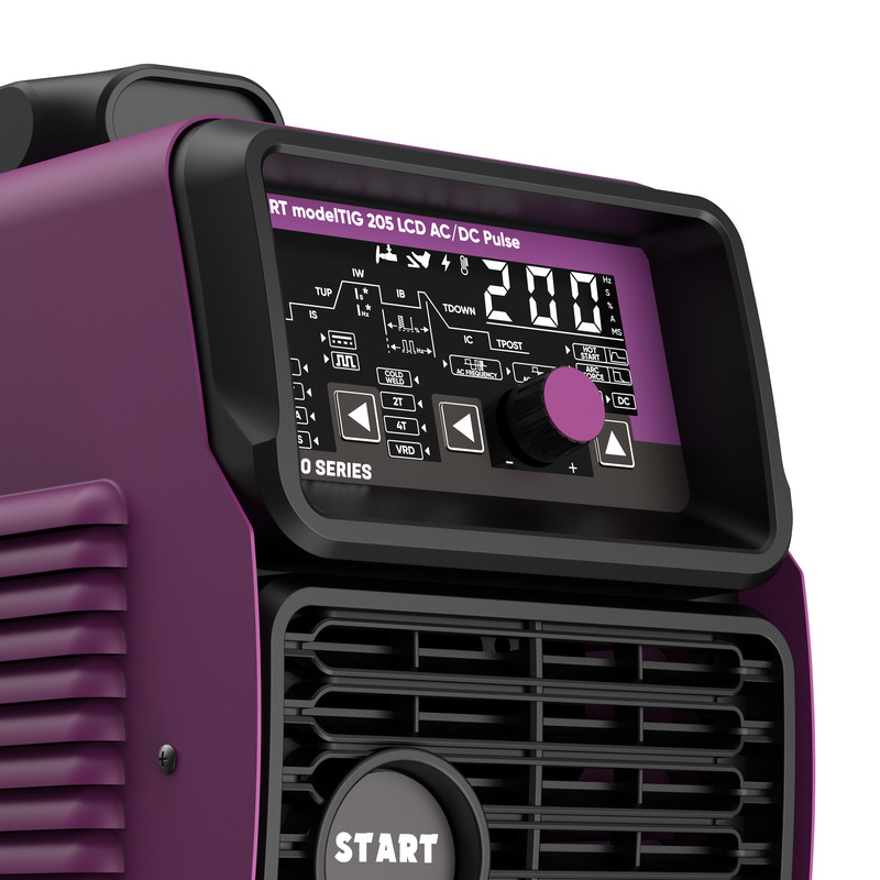 Инверторный аппарат для аргонодуговой сварки START modelTIG 205 LCD AC/DC TIG PULSE (230В, 10-200А, ПВ 40%, гарантия 2 года)