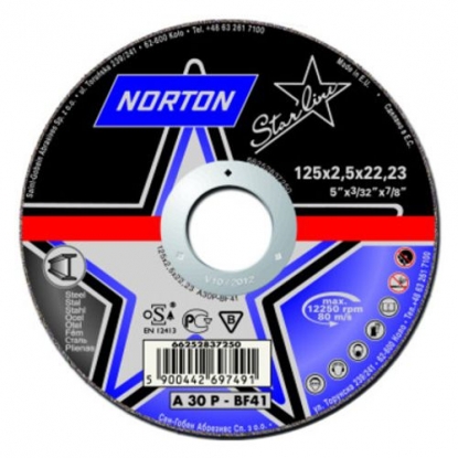 Зачистной диск Norton Star Line A 24Q T27 150x6.0x22.23
