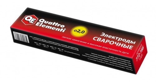 Электроды QUATTRO ELEMENTI д.2,0 мм, рутиловые (пачка 3кг) (аналог МР-3 АРСЕНАЛ)