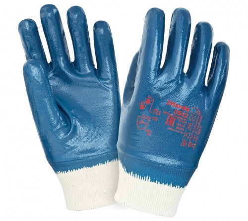 Перчатки нитриловые (манжет резинка) р.10