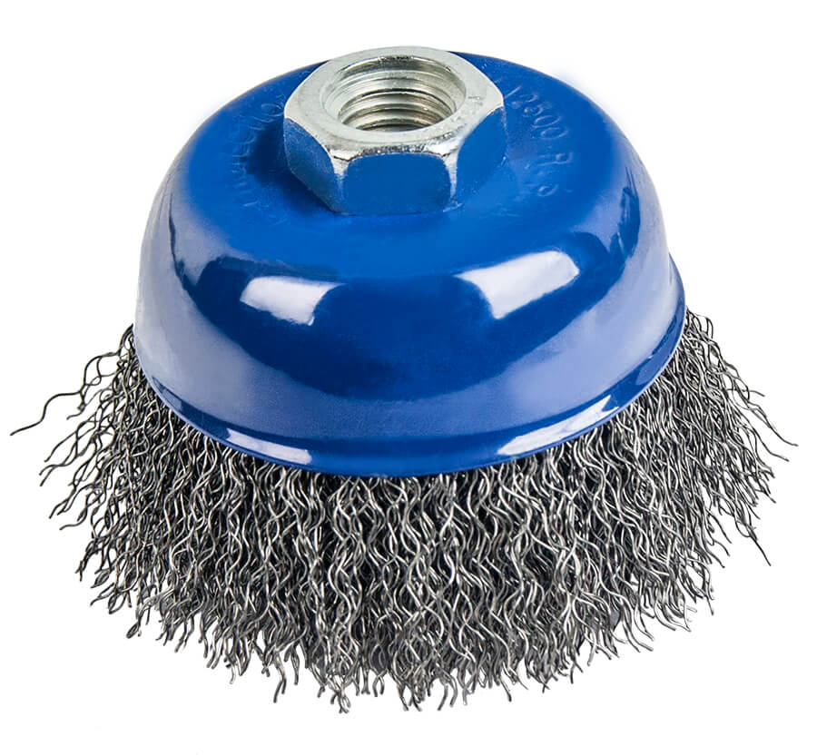 Кордщетка для УШМ ПРАКТИКА чашеобразная витая мягкая 75мм х М14 (пров.0,2мм)
