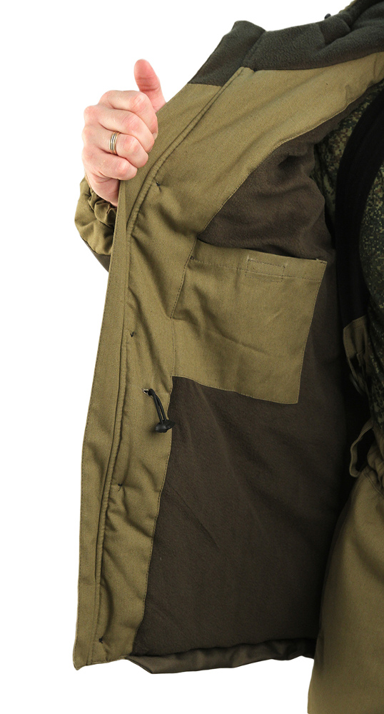 Костюм мужской "Горка 3" зима, ткань палатка/оксфорд, цвет хаки, синтепон+флис 