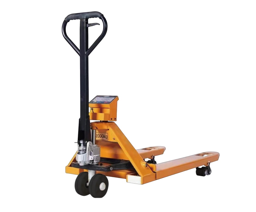 Тележка гидравлическая с весами 2000 кг 1150 мм полиуретановые колеса TOR AC-CW2 (серия DR)