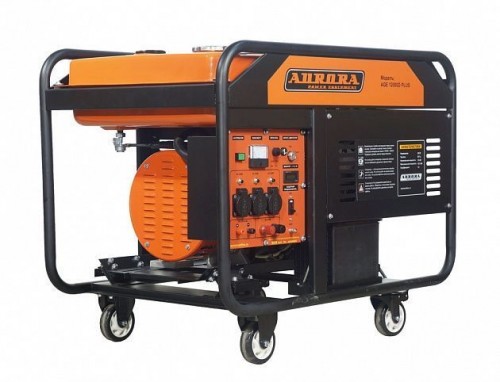 Генератор бензиновый AURORA AGE 12000 D PLUS (230В, макс.10,5кВт, ном.10кВт, 26л, электростартер)