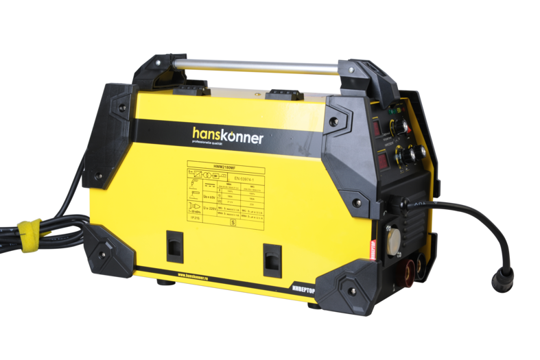 Инверторный аппарат Hanskonner HWM2180MF для полуавтоматической сварки (MIG 20-180А, MMA 20-160А)