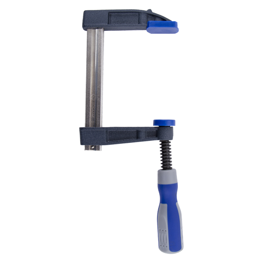 Струбцина F-образная КОБАЛЬТ 80 x 100мм, усилие 270кгс (чугун, сталь 45)