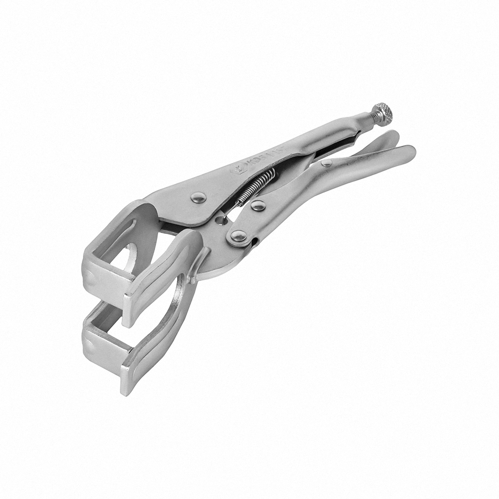 Зажим ручной КОБАЛЬТ, для сварочных работ, с фиксатором, CrV, 250мм