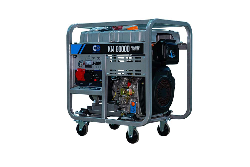 Генератор дизельный TOR KM9000D 9,0 кВт 380В/3 кВт 220В 20 л с электростартером