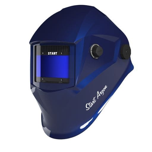 Маска сварщика START-ARGON (АСФ 705, синий глянец, 4 регул., разм. св/фильтра 110х90х9, раб. обл. 100х53)