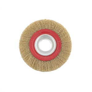 Кордщетка для точил MATRIX 150мм мягкая, латунированная, посадка 32мм