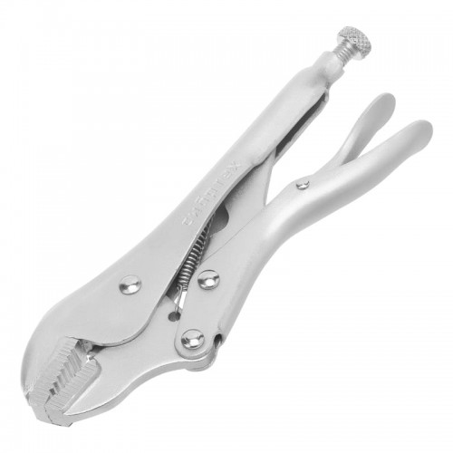 Зажим ручной СИБРТЕХ, плоские губки, с фиксатором, 180мм