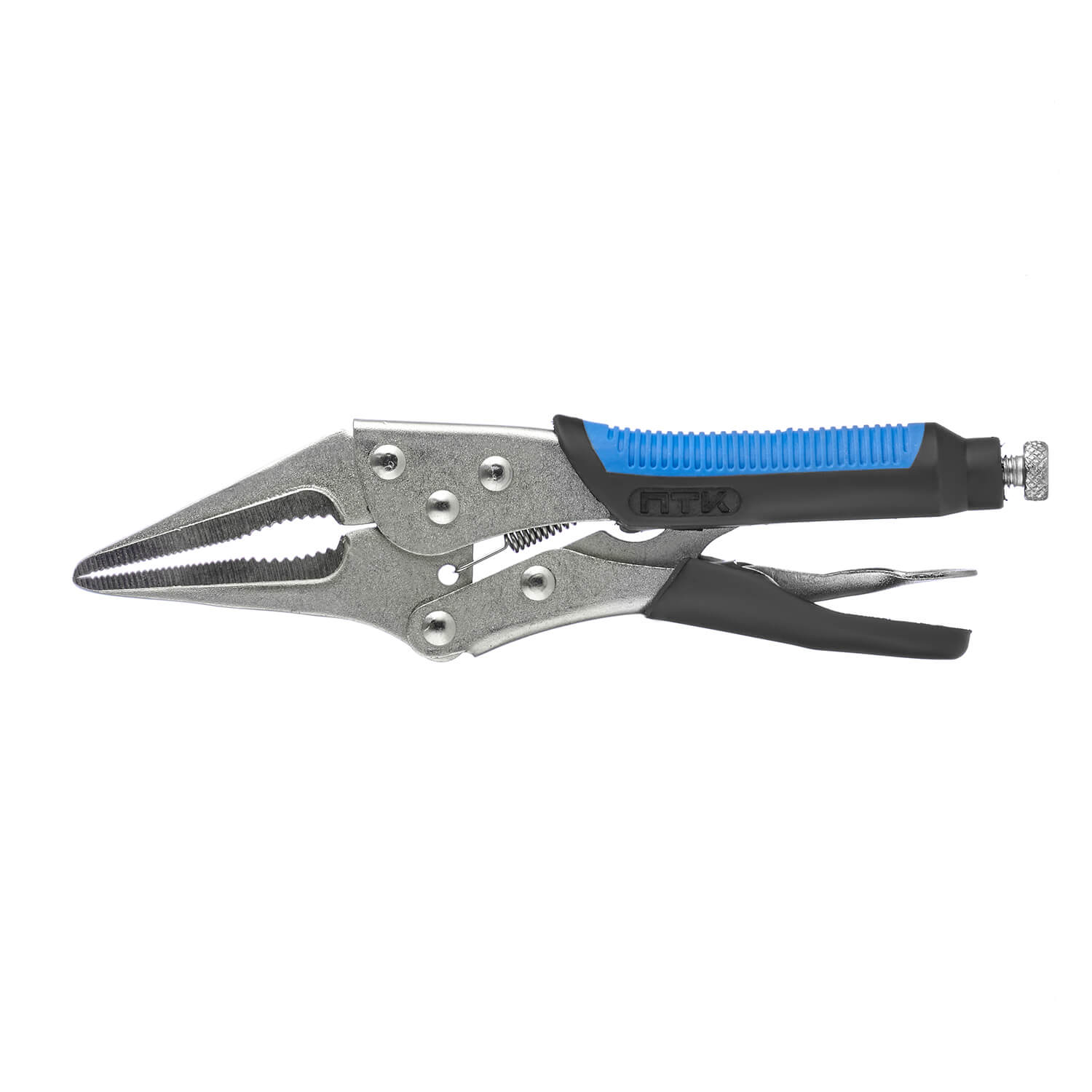 Зажим ручной ПТК, удлинённые губки, с фиксатором, 230мм