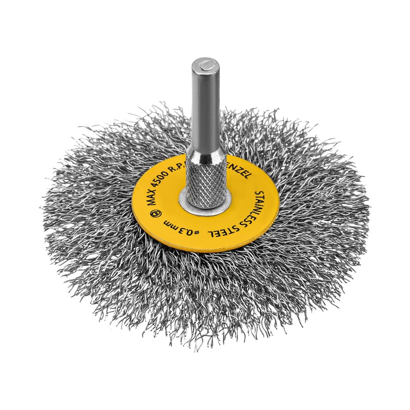 Набор кордщеток для дрели DENZEL (нерж. проволока) - 5шт (плоские)