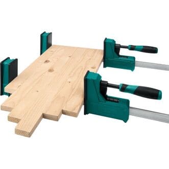 Струбцина F-образная KRAFTOOL Grand-600/750, корпусная, сжатие/распор, 95 x 600/750мм, усилие 600кгс