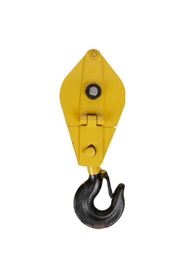 Блок монтажный однорольный с  крюком TOR HQG(L) K1-1,0 т с откидной щекой (K)