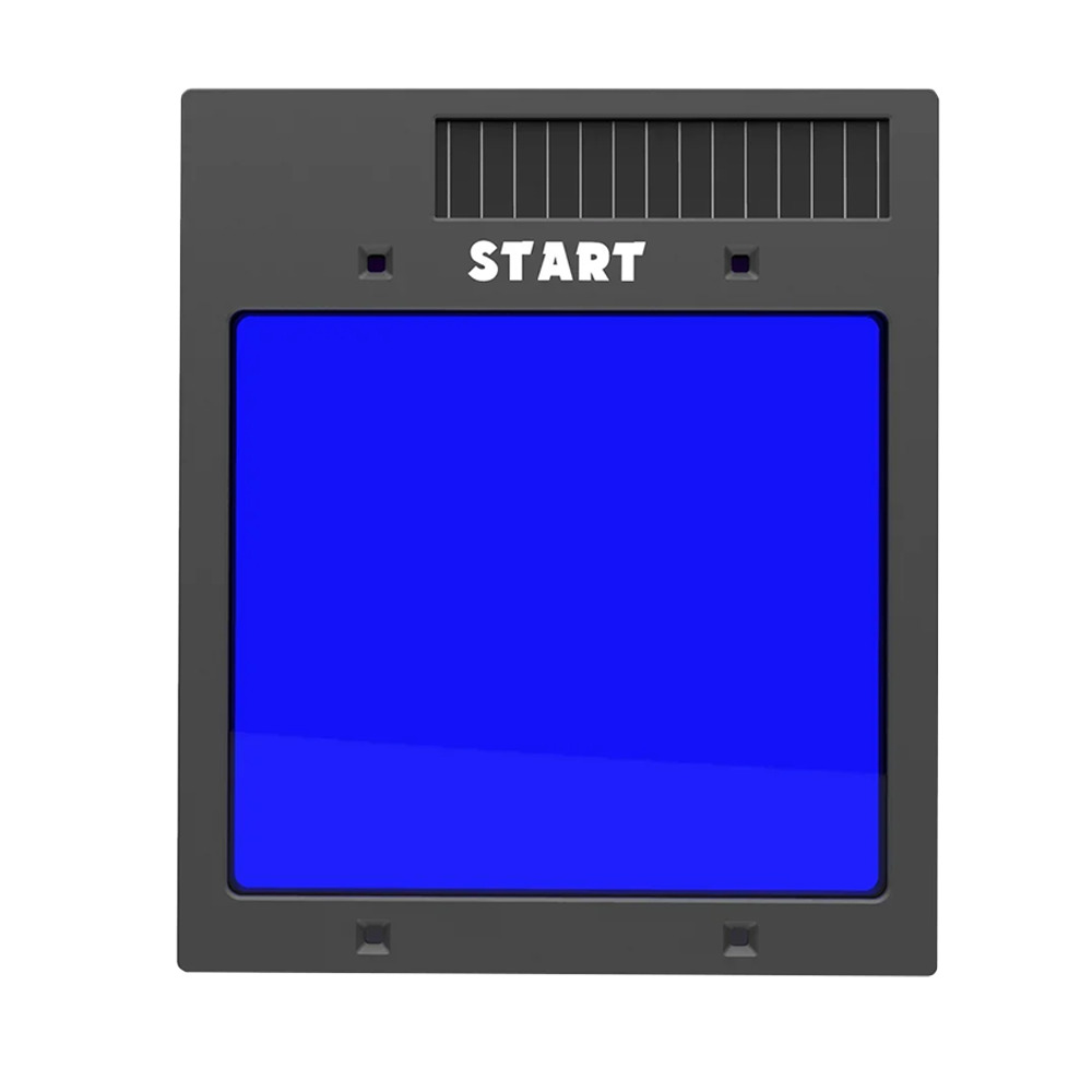 Маска сварщика START PRIME (АСФ 905, увел. светофильтр, тёмно-серый глянец, 4 регул., разм. св/фильтра 114х133х10, раб. обл. 98х88) 