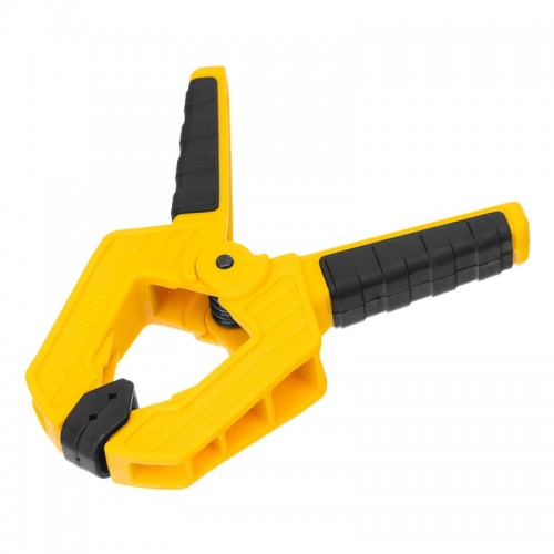 Струбцина DENZEL клещеобразная, усиленная, 50 х 35мм, двухкомпонентные рукоятки