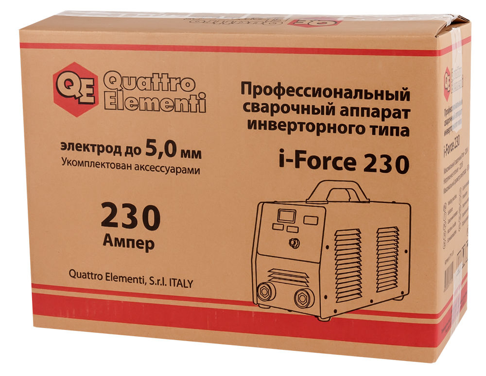 Сварочный инвертор QUATTRO ELEMENTI i-FORCE 230 (ПВ100%)