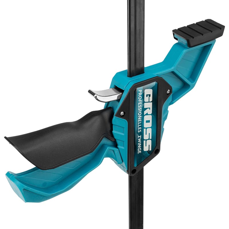 Струбцина GROSS реечная быстрозажимная 600мм (24"), пистолетного типа, пошаговый механизм, пластиковый корпус