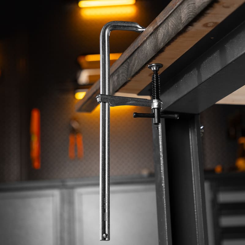 Струбцина F-образная DENZEL 80 х 300мм, кованая