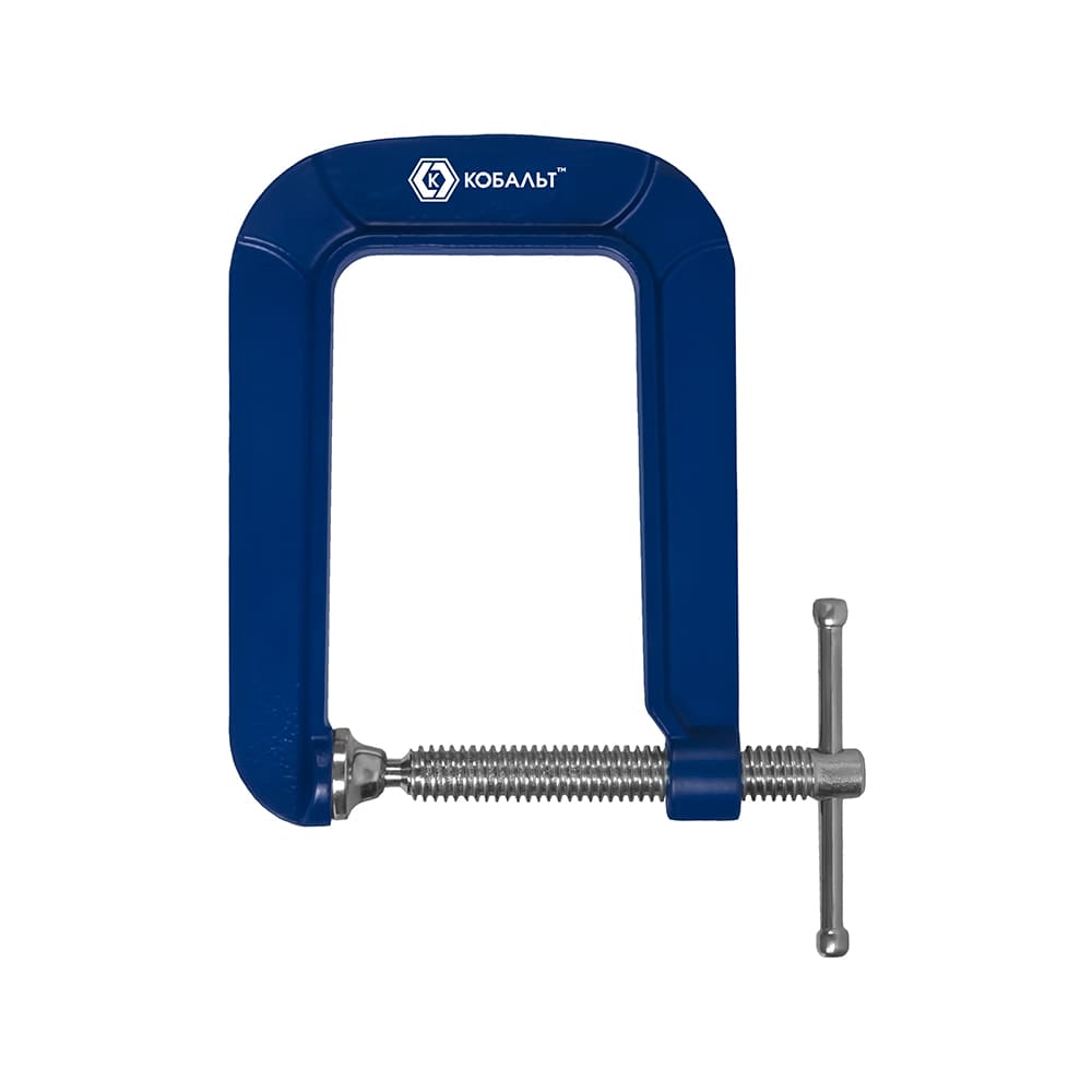 Струбцина КОБАЛЬТ G-образная ГЛУБОКАЯ, 125мм, глубина зажима 135мм, усилие 90кгс