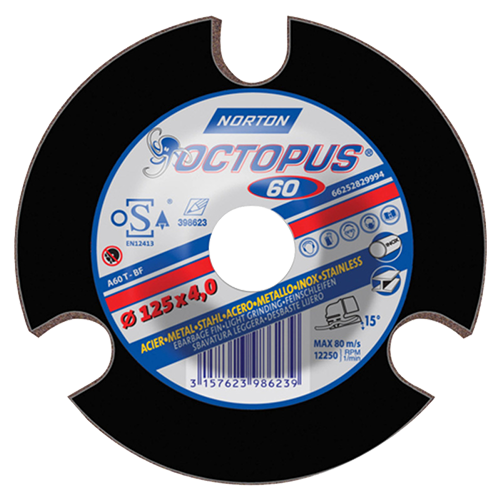 Зачистной диск Norton OCTOPUS P36 125x4.0x22.23