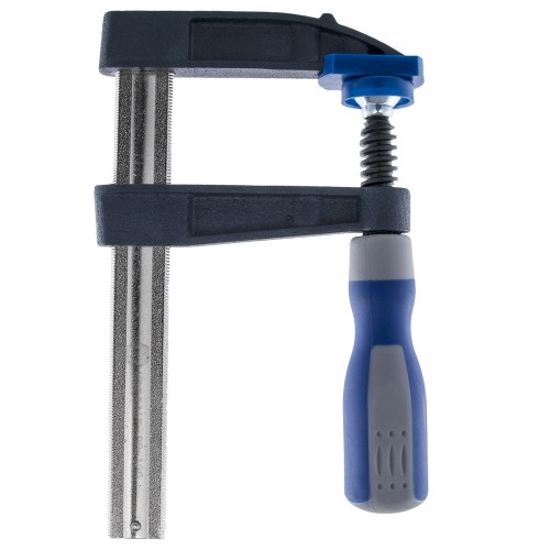 Струбцина F-образная КОБАЛЬТ 80 x 120мм, усилие 270кгс (чугун, сталь 45)