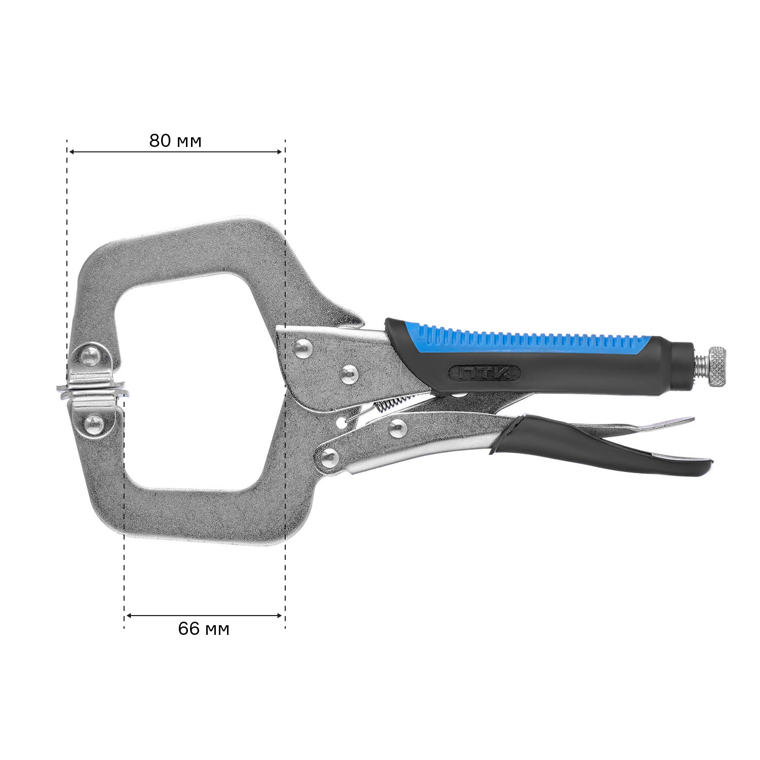 Зажим ручной ПТК, для точечных работ, с фиксатором, 270мм