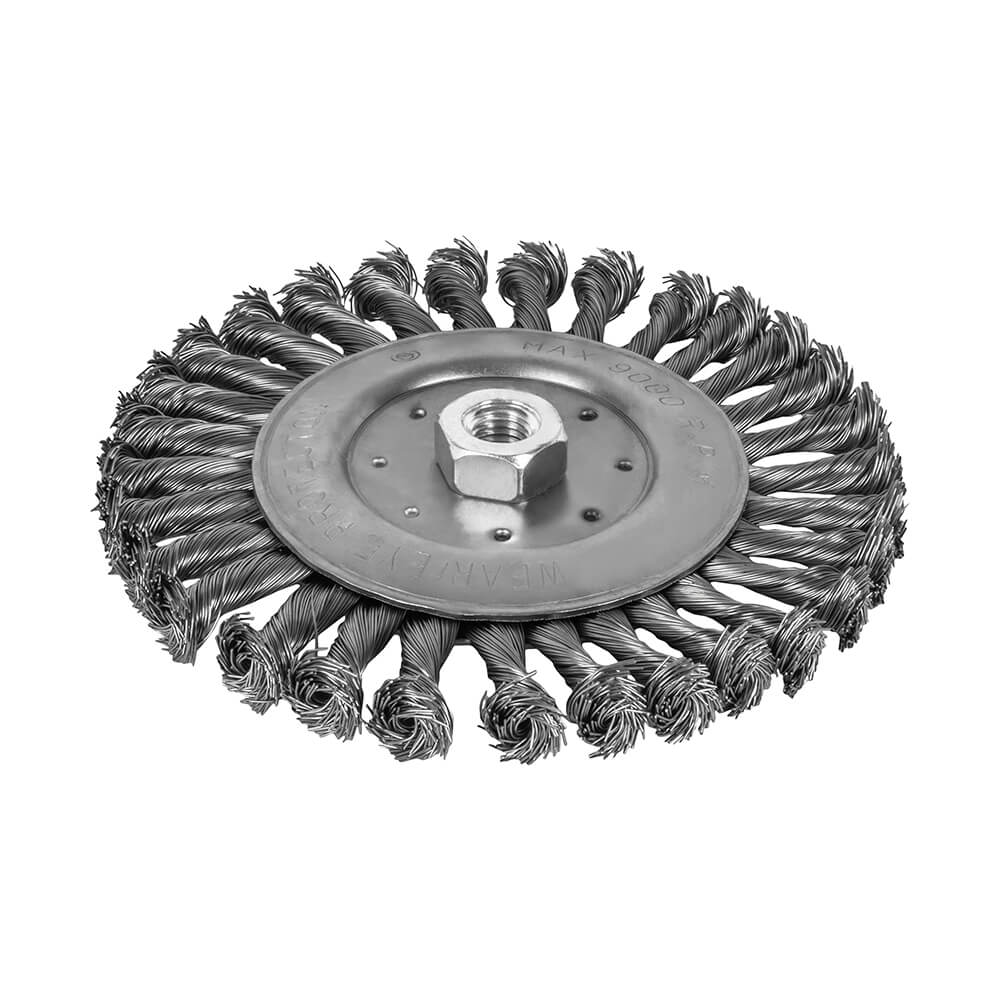 Кордщетка для УШМ ПРАКТИКА прямая радиальная витая 175мм х М14