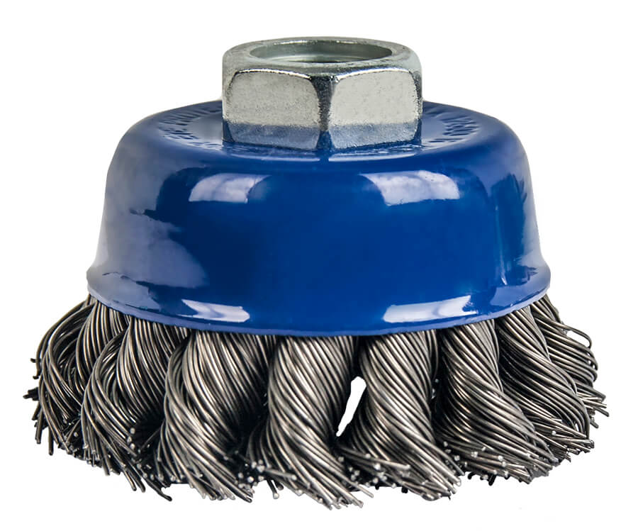 Кордщетка для УШМ ПРАКТИКА чашеобразная витая 65мм х М14 (пров.0,5мм)