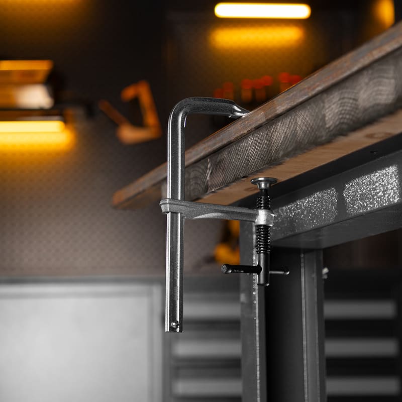 Струбцина F-образная DENZEL 80 х 200мм, кованая