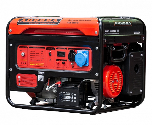 Генератор бензиновый AURORA AGE 6500 D (230В, макс.5,5кВт, ном.5кВт)