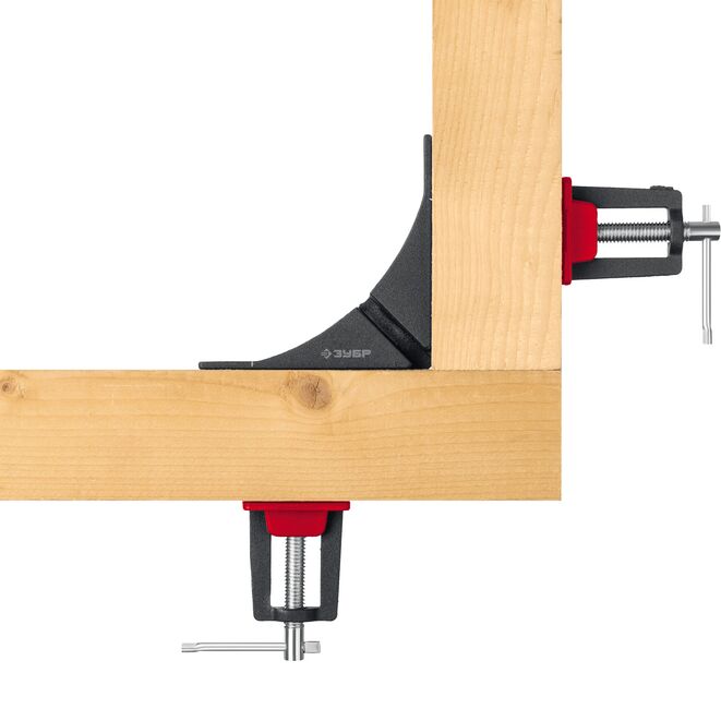 Струбцина угловая ЗУБР У-90, 2 х 73мм, алюминиевый корпус