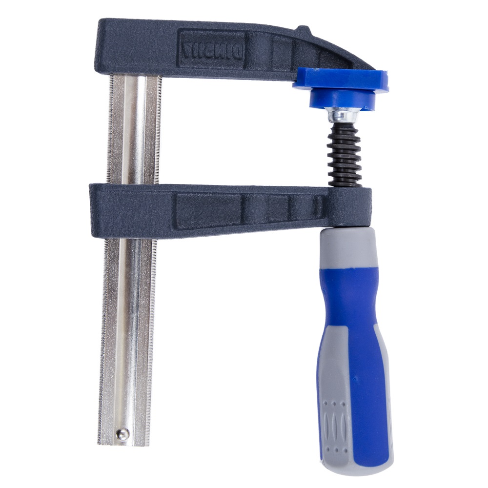 Струбцина F-образная КОБАЛЬТ 80 x 100мм, усилие 270кгс (чугун, сталь 45)