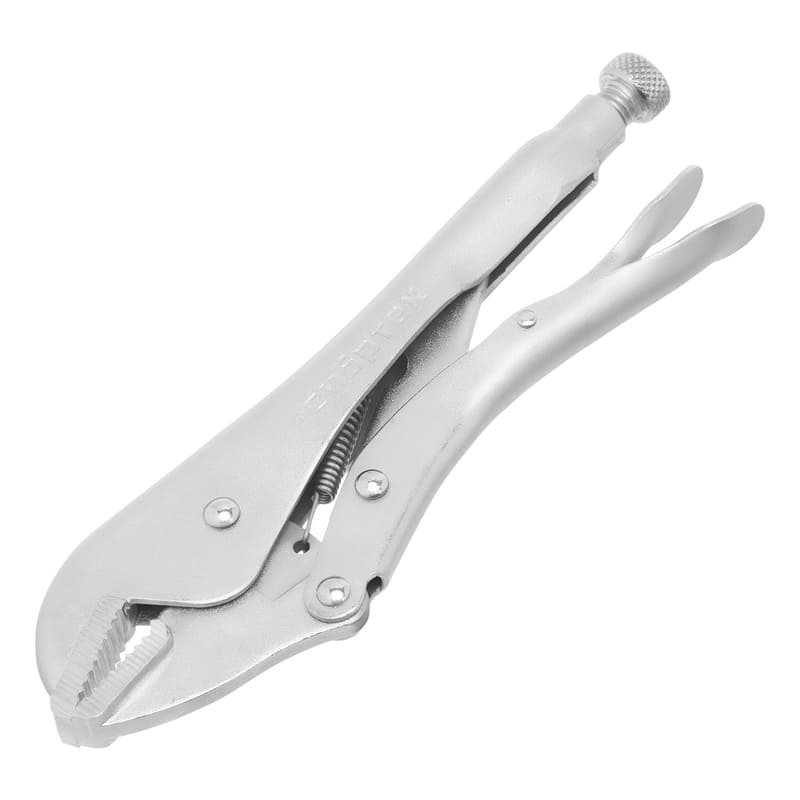 Зажим ручной СИБРТЕХ, плоские губки, с фиксатором, 225мм