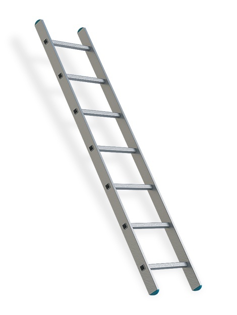Лестница приставная алюминиевая 1*7