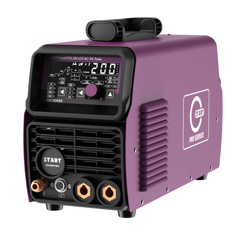 Инверторный аппарат для аргонодуговой сварки START modelTIG 205 LCD AC/DC TIG PULSE (230В, 10-200А, ПВ 40%, гарантия 2 года)