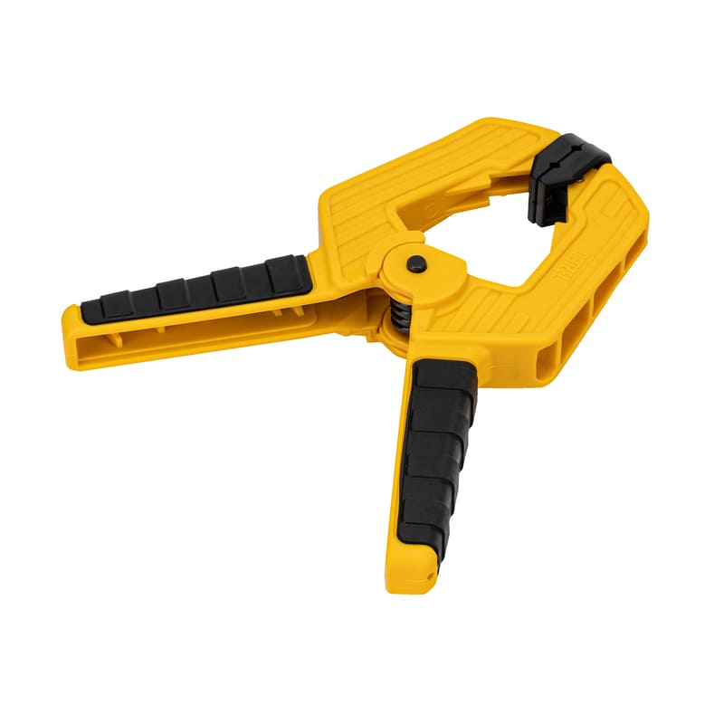 Струбцина DENZEL клещеобразная, усиленная, 80 х 60мм, двухкомпонентные рукоятки