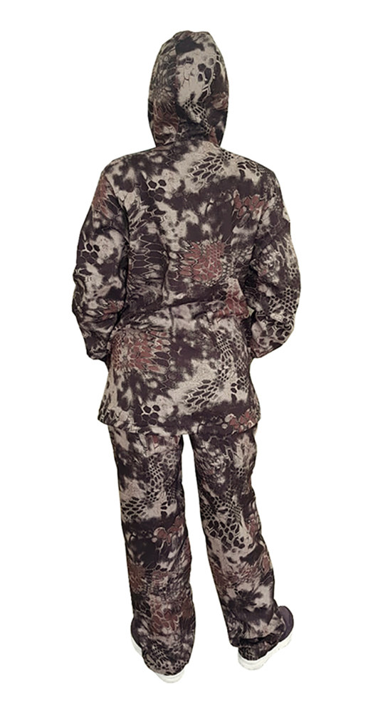 Костюм женский "РОВЕР-Ж" куртка/брюки, цвет камуфляж "Питон бежевый", ткань: Полофлис