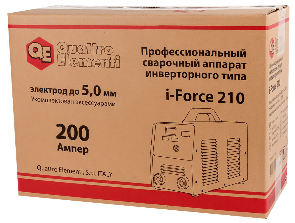 Сварочный инвертор QUATTRO ELEMENTI i-FORCE 210 (ПВ100%)