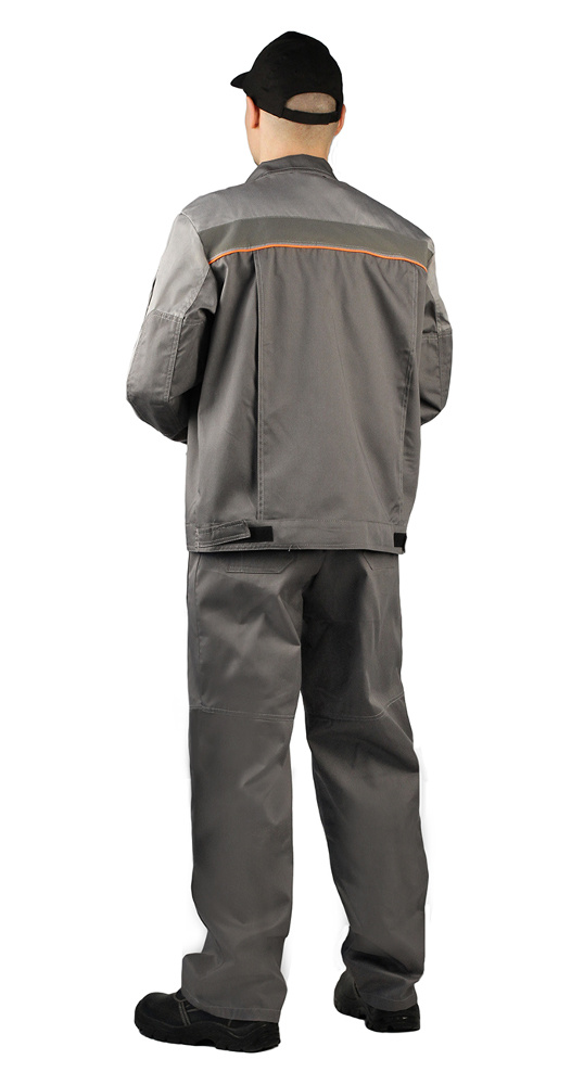 Костюм "РОЛЬФ" куртка/полукомбинезон, цвет: серый/светло-серый, ткань: Твил-210