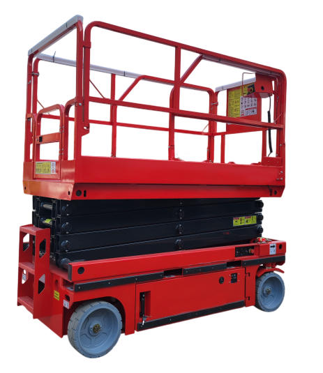 Подъемник ножничный самоходный 320 кг 11,8/13,8 м TOR AMSL1214 DC аккумуляторный (G)