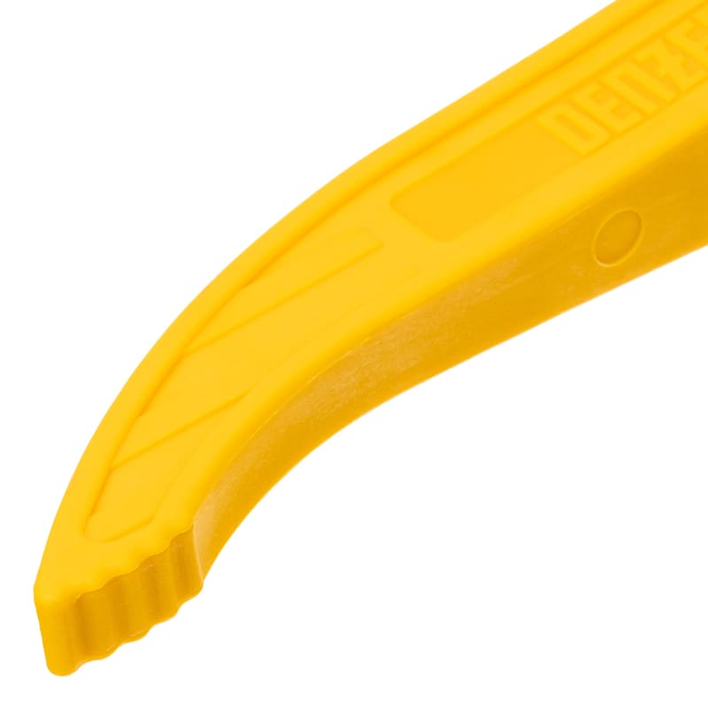 Струбцина DENZEL клещеобразная, удлиненная, 75 х 110мм, двухкомпонентные рукоятки